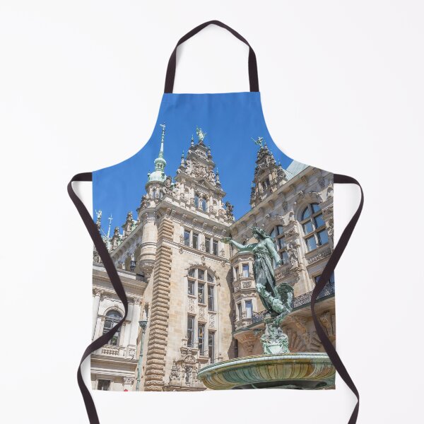 Item preview, Historic Hamburg Town Hall Facade with Fountain designed and sold by jrtwynam.