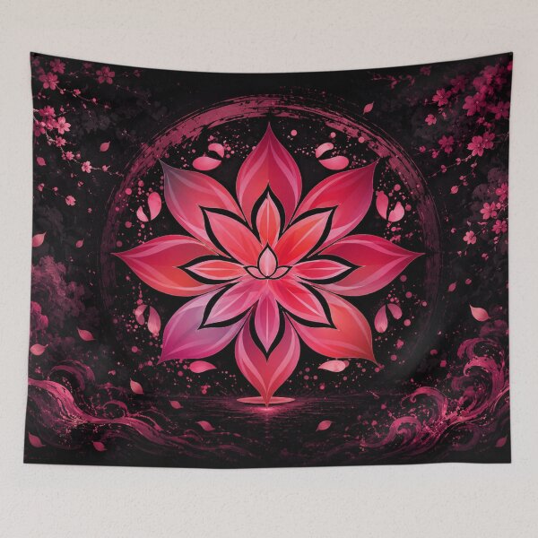 Item preview, Pink Lotus Mandala: Symbol of Peace and Renewal designed and sold by Fei Long Design Hub.