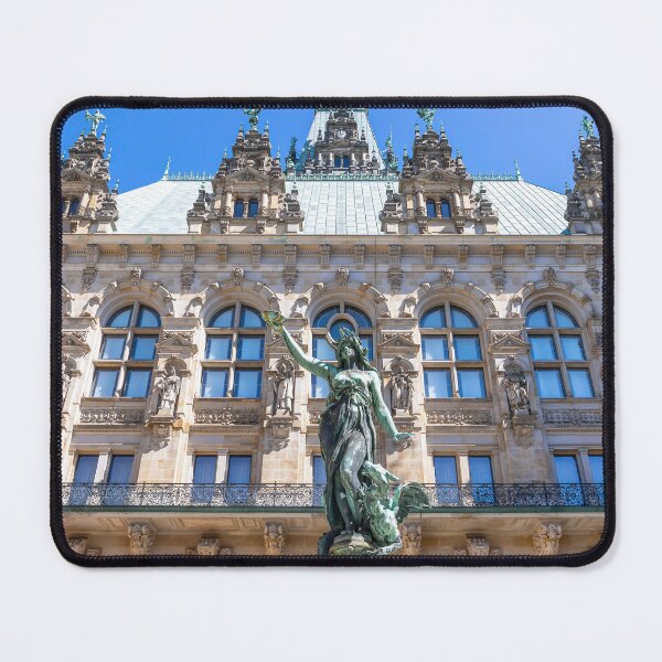 Item preview, Hamburg Town Hall with Hygieia Fountain on a Sunny Day designed and sold by jrtwynam.