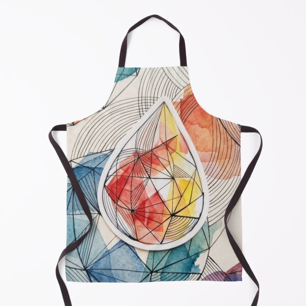 Item preview, Abstract Geometric Watercolor Drop designed and sold by Purpleclomb.