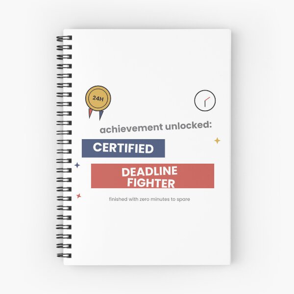Item preview, Certified Deadline Fighter Funny Sticker designed and sold by QuirkyCartel.
