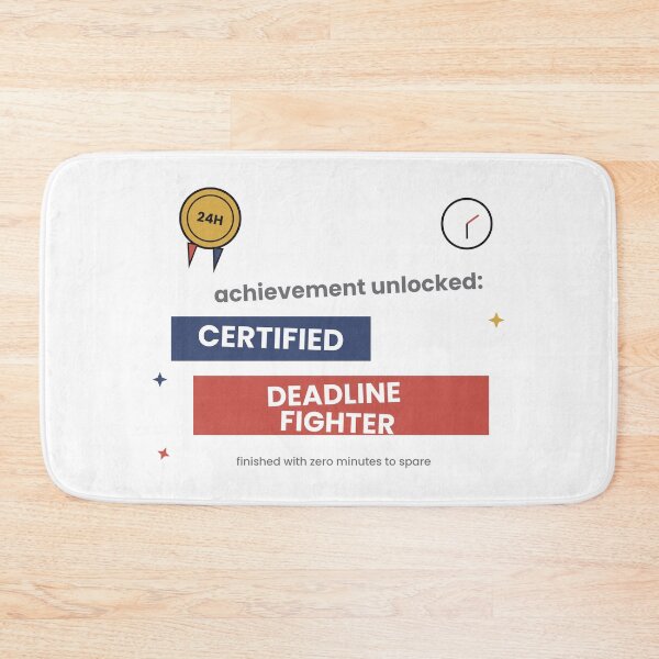 Item preview, Certified Deadline Fighter Funny Sticker designed and sold by QuirkyCartel.