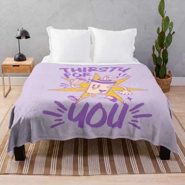 Item preview, (Purple) Thirsty For You Funny Romantic Retro Joke designed and sold by CamilasPrints.