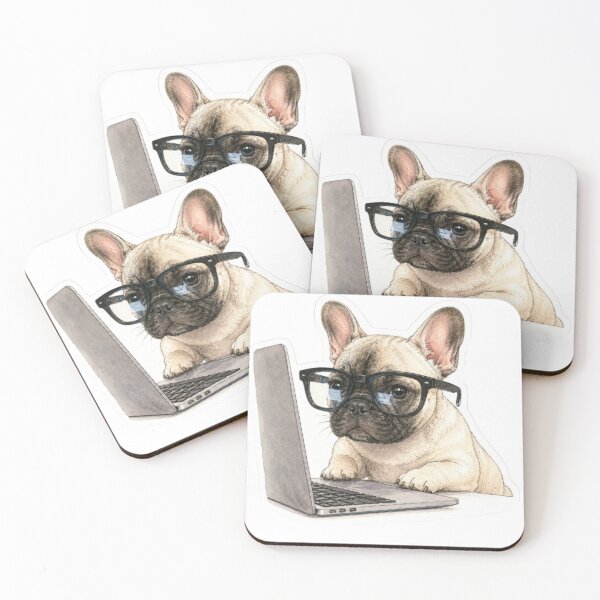 Item preview, Nerdy French Bulldog designed and sold by Snurly.