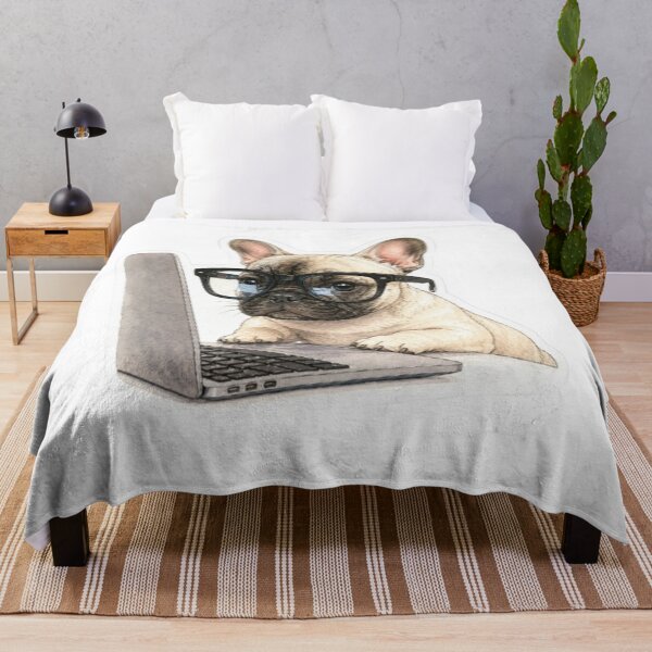 Item preview, Nerdy French Bulldog designed and sold by Snurly.
