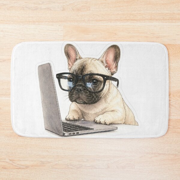 Item preview, Nerdy French Bulldog designed and sold by Snurly.