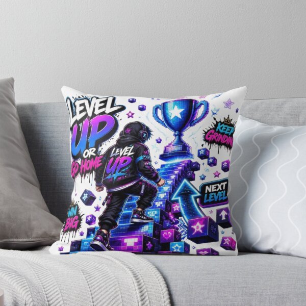 Item preview, Level Up or Go Home Gaming Shirt | Motivational Gamer Quote Sticker designed and sold by Stylestickers55.