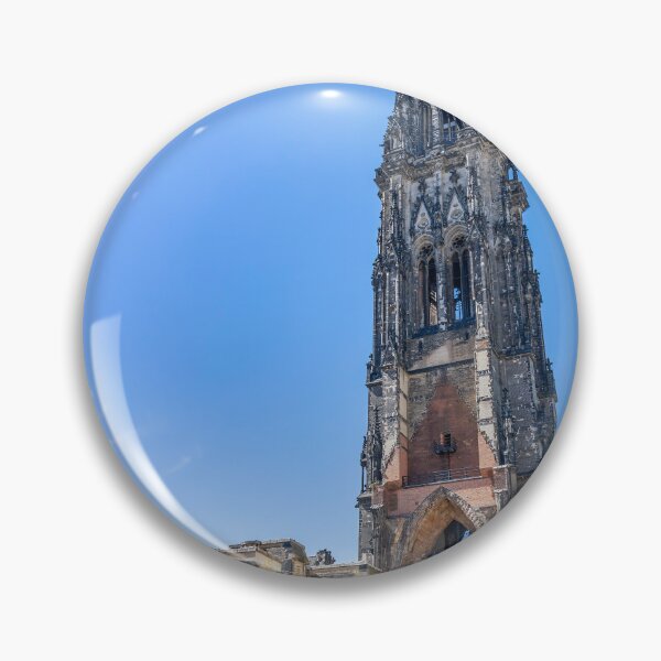 Item preview, St. Nikolai Church Ruins in Hamburg, Germany Under Clear Blue Sky designed and sold by jrtwynam.