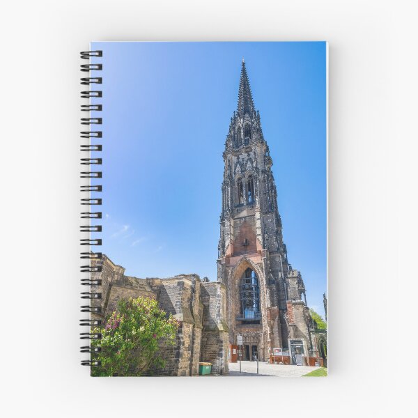 Item preview, St. Nikolai Church Ruins in Hamburg, Germany Under Clear Blue Sky designed and sold by jrtwynam.