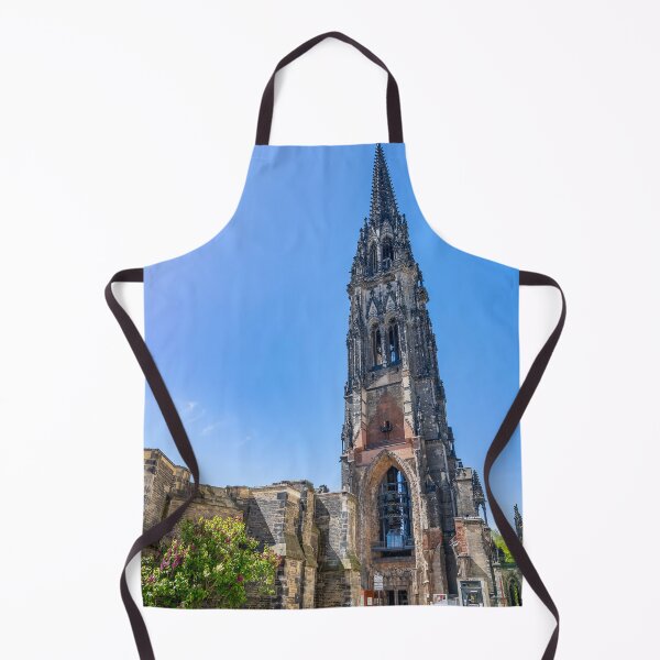 Item preview, St. Nikolai Church Ruins in Hamburg, Germany Under Clear Blue Sky designed and sold by jrtwynam.
