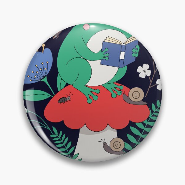 Item preview, Cottagecore Frog Mushroom Sticker designed and sold by inkfusionhub99.