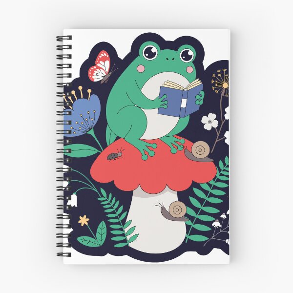 Item preview, Cottagecore Frog Mushroom Sticker designed and sold by inkfusionhub99.