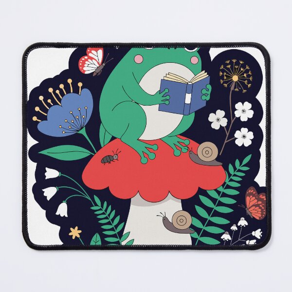 Item preview, Cottagecore Frog Mushroom Sticker designed and sold by inkfusionhub99.