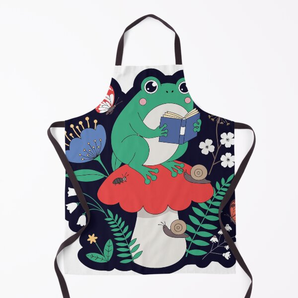Item preview, Cottagecore Frog Mushroom Sticker designed and sold by inkfusionhub99.