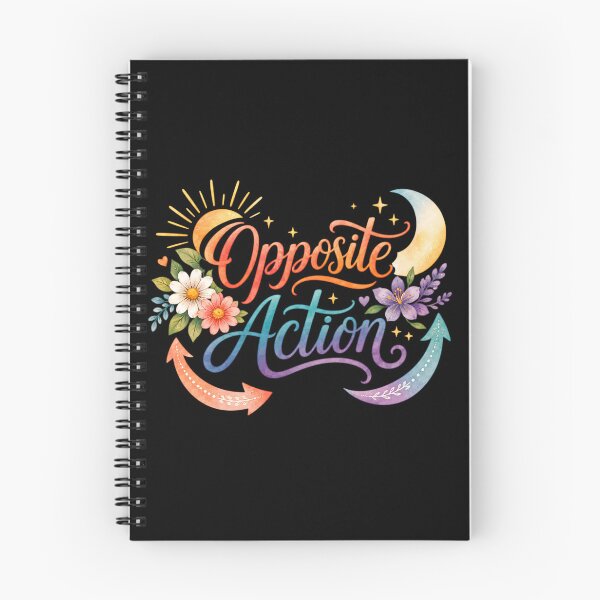 Item preview, Opposite Action DBT Mental Health Therapy Reminder Sticker designed and sold by ArcanePrintsxo.