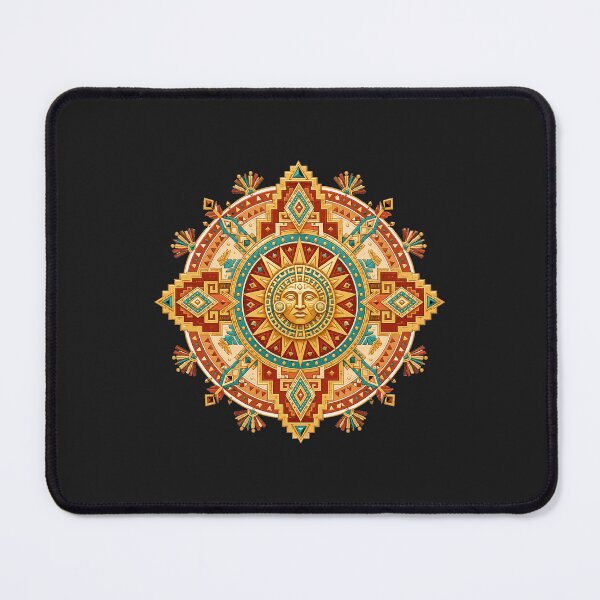 Item preview, Golden Mesoamerican Sun Mandala designed and sold by Nature in Focus.