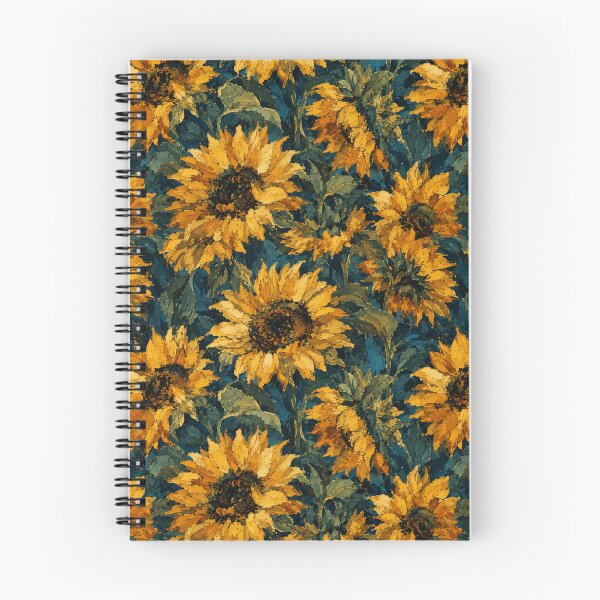 Item preview, Sunflower Impasto Painterly Expressive Seamless Pattern designed and sold by Inkworksbyshery.