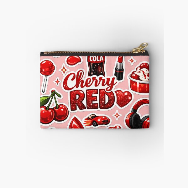 Item preview, Cherry Red Aesthetic Sticker Pack | Glossy Retro Red Icons | Cute Y2K Waterproof Style | Redbubble Vinyl Sticker Design designed and sold by designbyuzi.