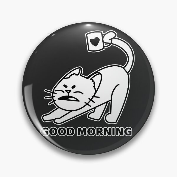 Item preview, Good Morning Cat | Funny Coffee Lover Design designed and sold by Mammoths.