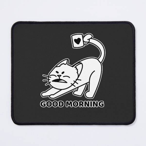 Item preview, Good Morning Cat | Funny Coffee Lover Design designed and sold by Mammoths.