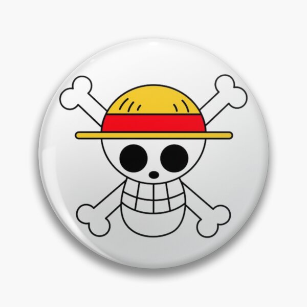 Item preview, Minimalist Straw Hat Pirate Crew Jolly Roger Emblem designed and sold by DeepBlueMeadow.