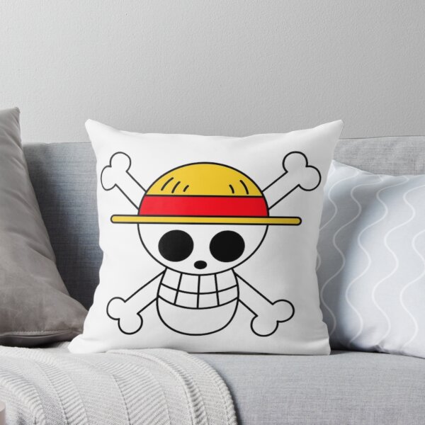 Item preview, Minimalist Straw Hat Pirate Crew Jolly Roger Emblem designed and sold by DeepBlueMeadow.