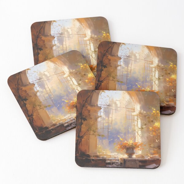 Item preview, Abandoned Library with a Tree in Sunlight designed and sold by AniDragonfly.