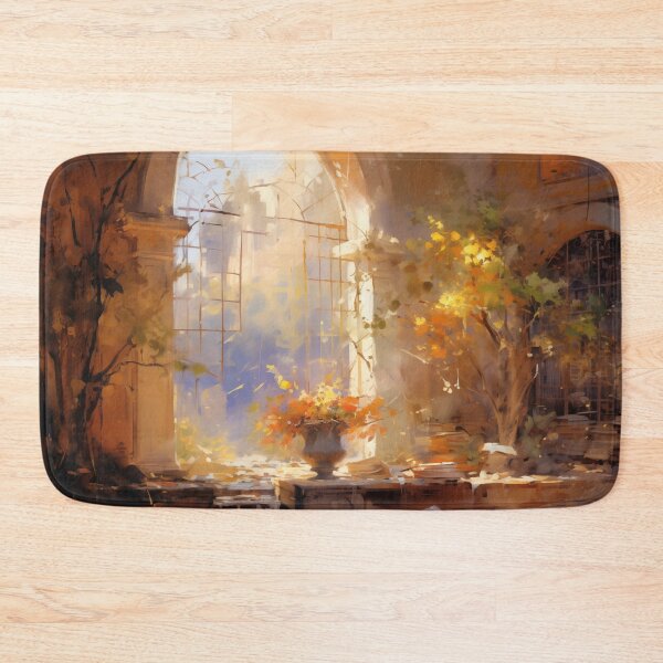 Item preview, Abandoned Library with a Tree in Sunlight designed and sold by AniDragonfly.