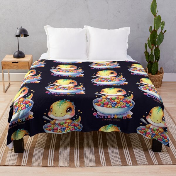 Item preview, Cereal Killer – Jurassic Edition orange dinosaur with spoon humor designed and sold by LiskoDesign.