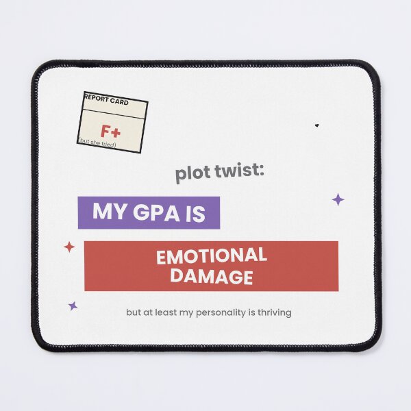 Item preview, My GPA Is Emotional Damage Funny Student Sticker designed and sold by QuirkyCartel.