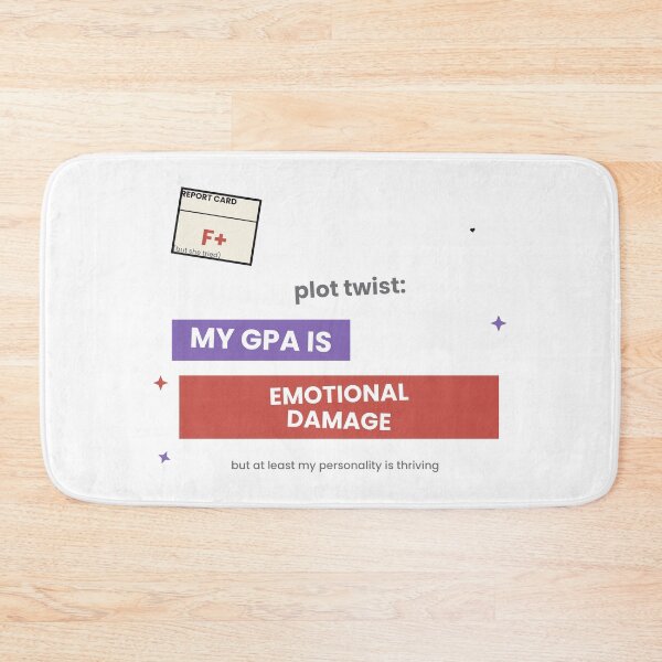 Item preview, My GPA Is Emotional Damage Funny Student Sticker designed and sold by QuirkyCartel.