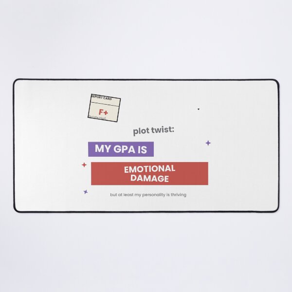 Item preview, My GPA Is Emotional Damage Funny Student Sticker designed and sold by QuirkyCartel.