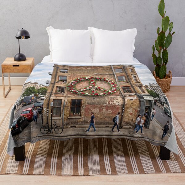 Item preview, City Peace Sign In Roses designed and sold by Home Decor Art.