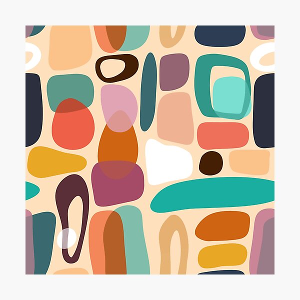 Item preview, Retro Shapes – Mid-Century Modern Colorful Geometric Design designed and sold by BuckaBaby.