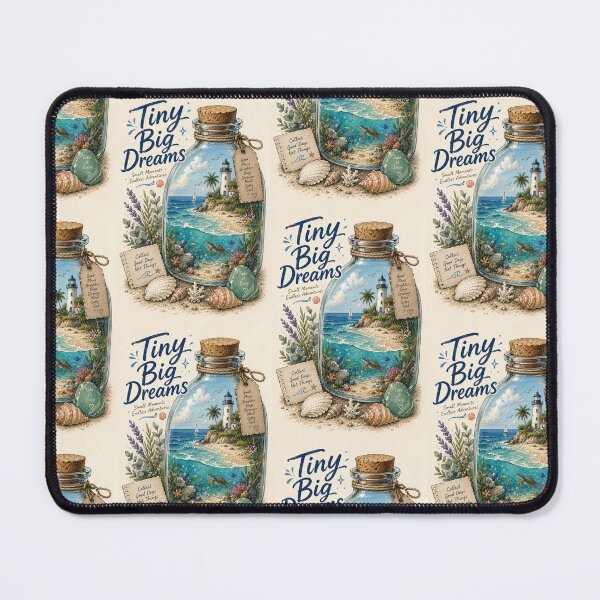 Item preview, Tiny Big Dreams | Miniature Beach in a Bottle Fantasy Art designed and sold by Genesis-Ink.