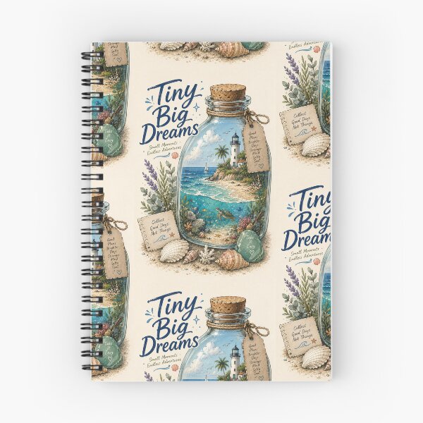 Item preview, Tiny Big Dreams | Miniature Beach in a Bottle Fantasy Art designed and sold by Genesis-Ink.