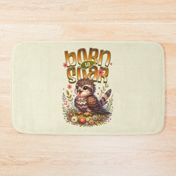 Item preview, Born to Soar Cute Baby Hawk Bird | Woodland Nature Inspirational Design designed and sold by Sachie's Studio.