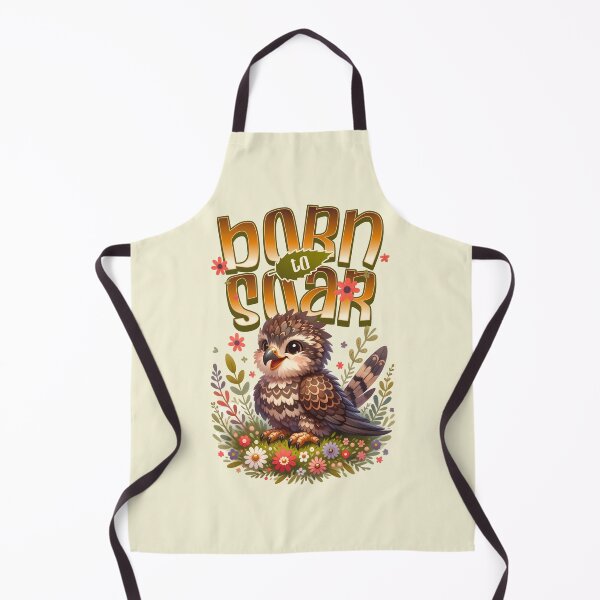 Item preview, Born to Soar Cute Baby Hawk Bird | Woodland Nature Inspirational Design designed and sold by Sachie's Studio.