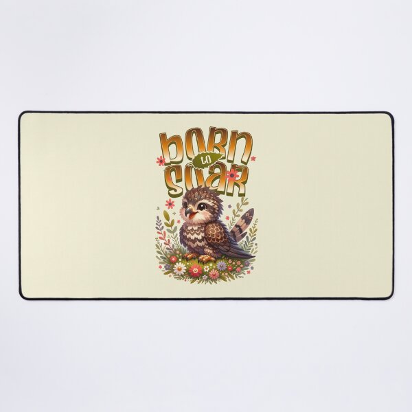 Item preview, Born to Soar Cute Baby Hawk Bird | Woodland Nature Inspirational Design designed and sold by Sachie's Studio.