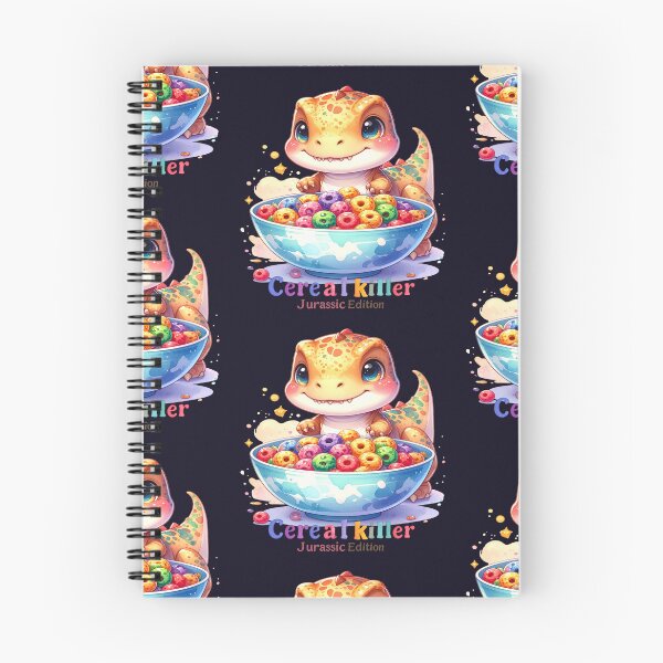 Item preview, Cereal Killer – Jurassic Edition orange dinosaur humor designed and sold by LiskoDesign.