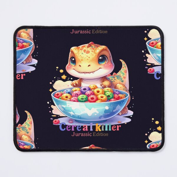 Item preview, Cereal Killer – Jurassic Edition orange dinosaur humor designed and sold by LiskoDesign.