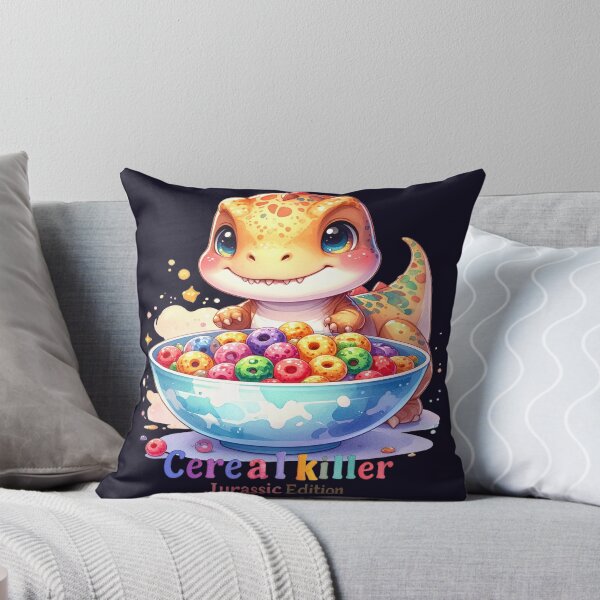 Item preview, Cereal Killer – Jurassic Edition orange dinosaur humor designed and sold by LiskoDesign.