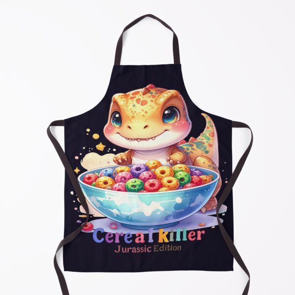 Item preview, Cereal Killer – Jurassic Edition orange dinosaur humor designed and sold by LiskoDesign.