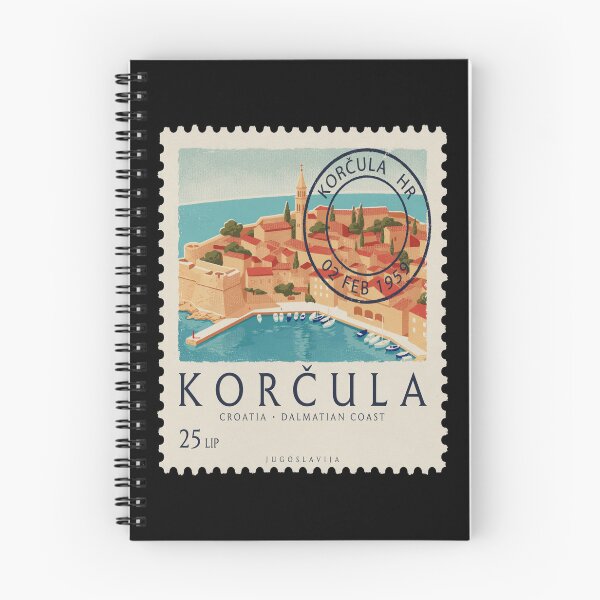 Item preview, Korčula Croatia Old Town Adriatic Postage Stamp Sticker designed and sold by stickercuffs.