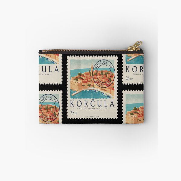 Item preview, Korčula Croatia Old Town Adriatic Postage Stamp Sticker designed and sold by stickercuffs.