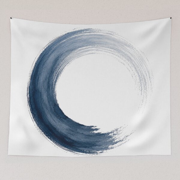Item preview, Coastal Flow Enso Circle Minimal Zen Art designed and sold by TheSlowShore.