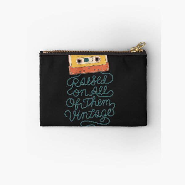Item preview, Raised On All Of Them Vintage Hand Lettered Script Art Retro Music Gift for Cassette Lovers designed and sold by Nightarel.