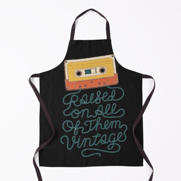 Item preview, Raised On All Of Them Vintage Hand Lettered Script Art Retro Music Gift for Cassette Lovers designed and sold by Nightarel.