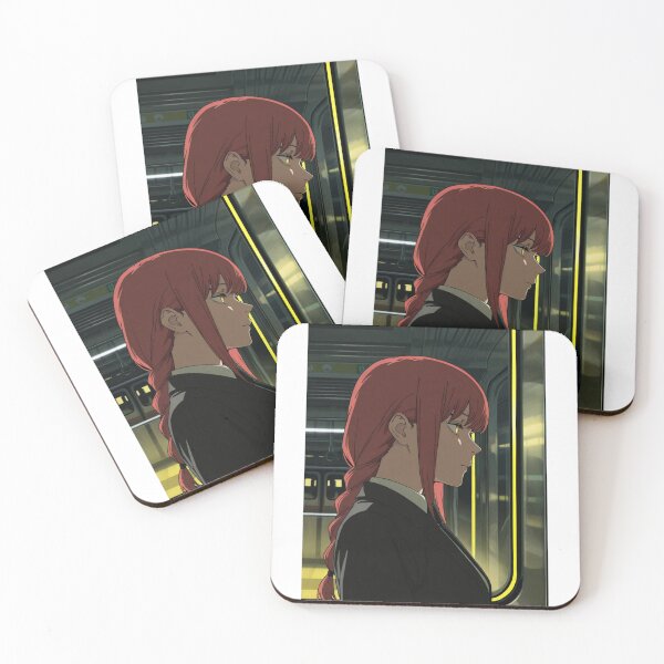 Item preview, Art - Woman with Braided Red Hair, Anime Scene in a Subway designed and sold by AnimeShin.