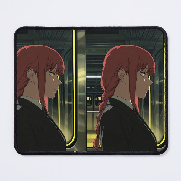 Item preview, Art - Woman with Braided Red Hair, Anime Scene in a Subway designed and sold by AnimeShin.